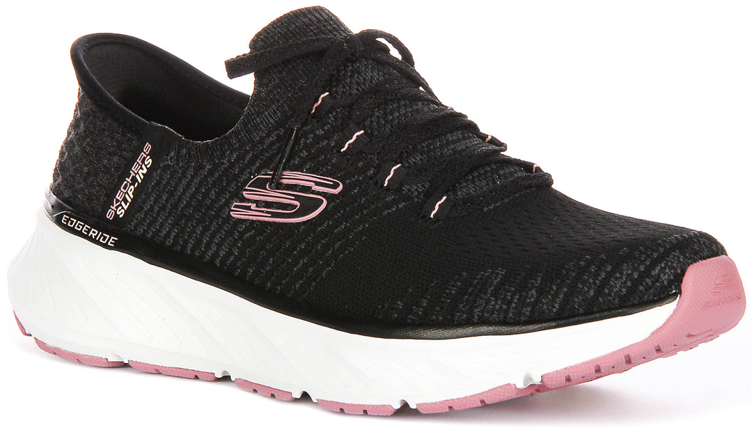 Skechers Edgeride Impression In Black Pink For Women