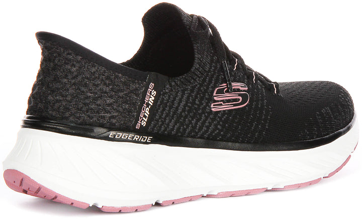 Skechers Edgeride Impression In Black Pink For Women