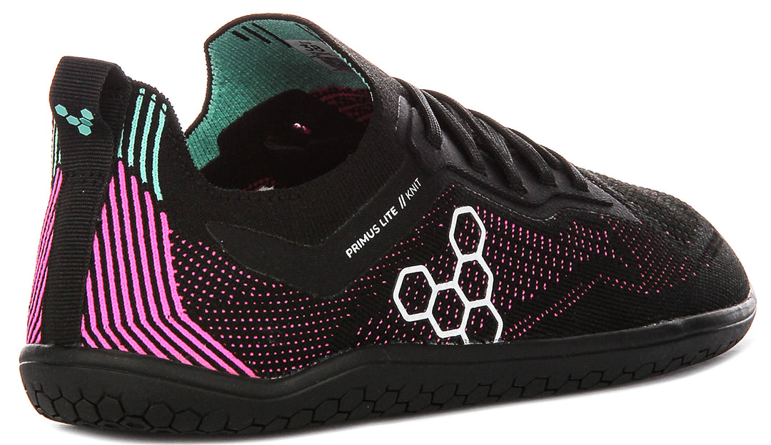Vivobarefoot Primus Lite Knit In Black Pink For Women