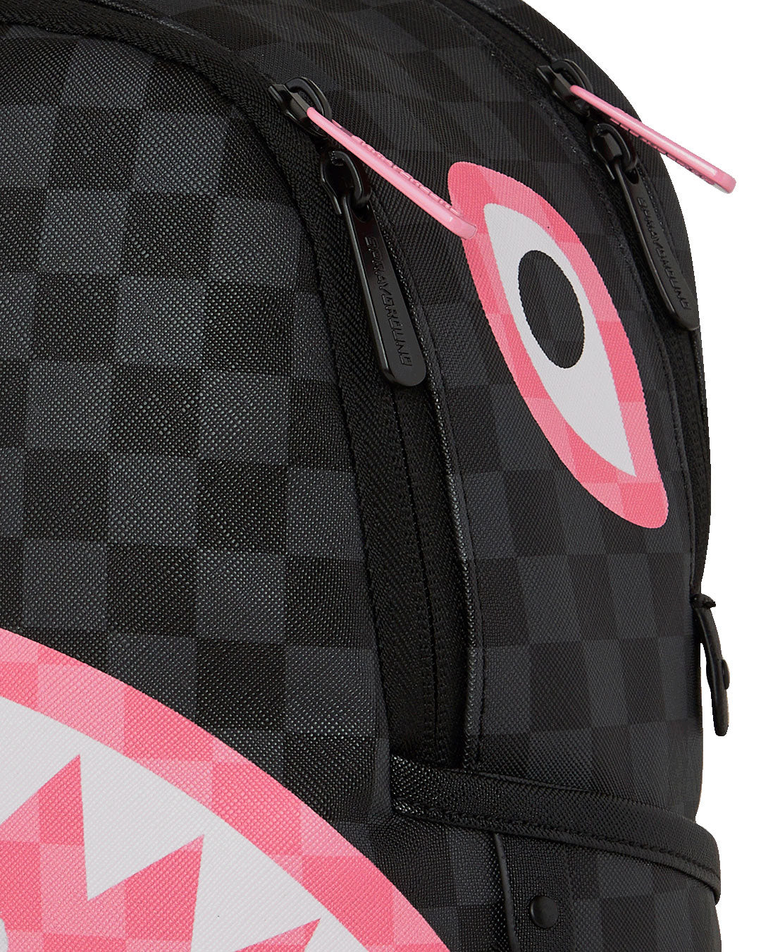 Sprayground Pink & Black Tear Sip Savage Backpack | 910B8276NSZ
