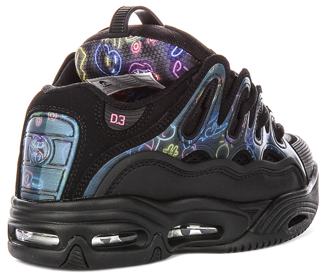 Osiris D3 2001 In Black Pink For Men