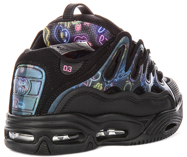 Osiris D3 2001 In Black Pink For Men