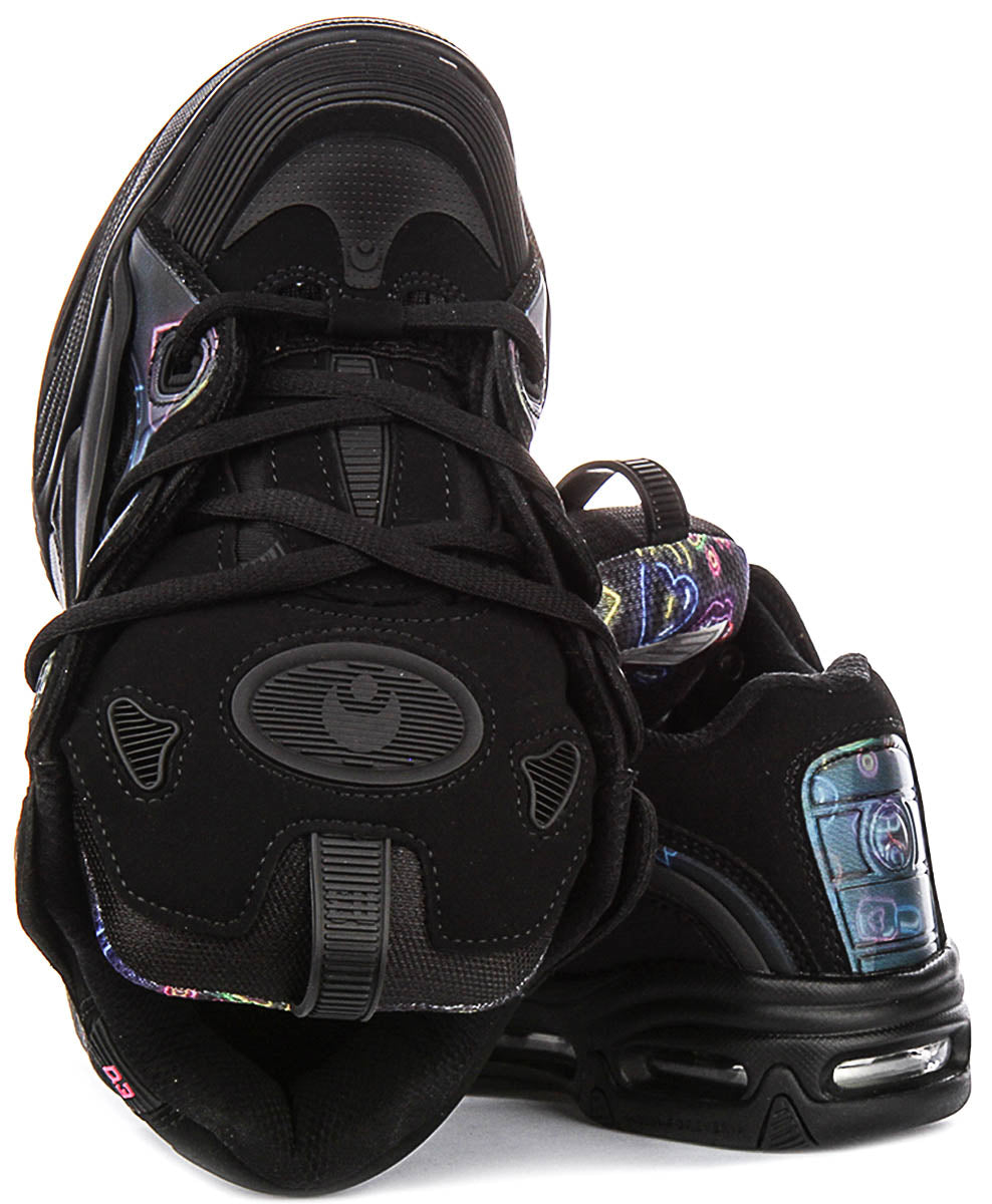 Osiris D3 2001 In Black Pink For Men