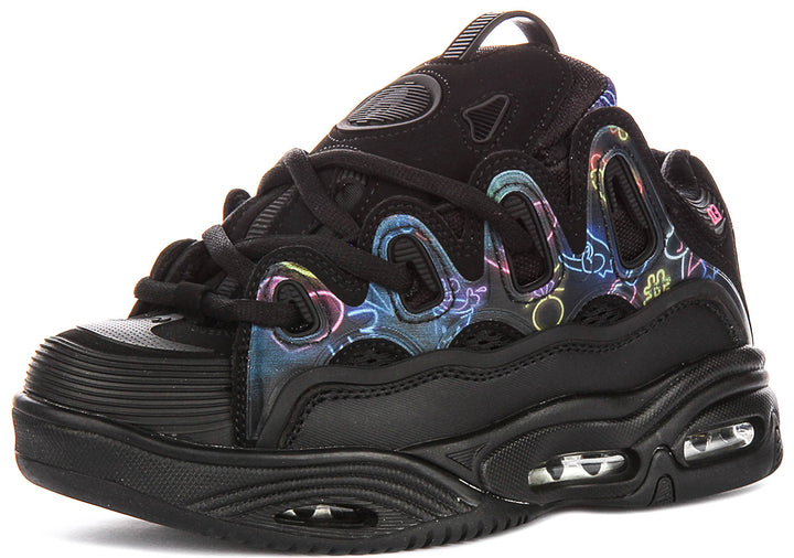 Osiris D3 2001 In Black Pink For Men