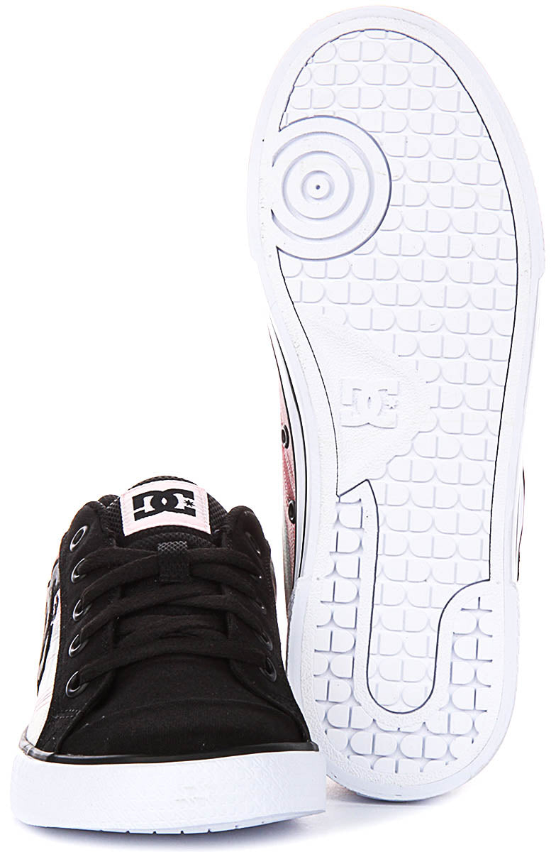 Dc Shoes Chelsea In Black Pink For Women