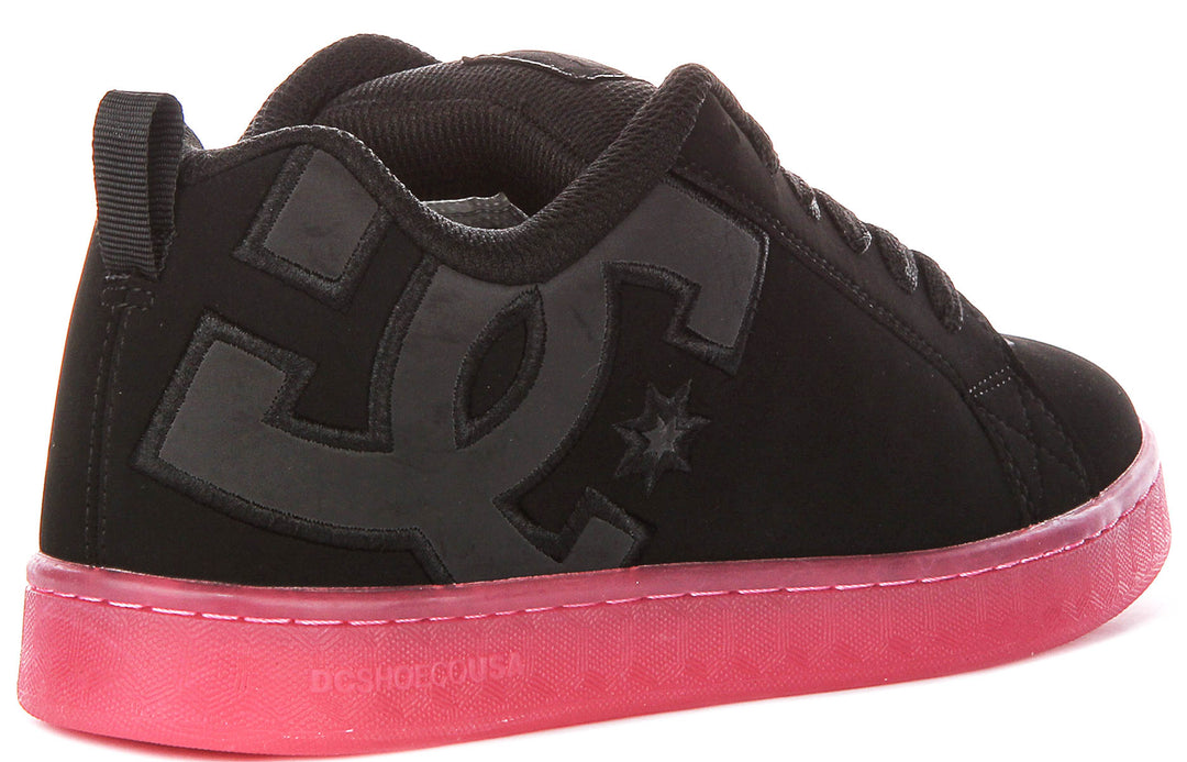 Dc Shoes Court Graffik In Black Pink For Women