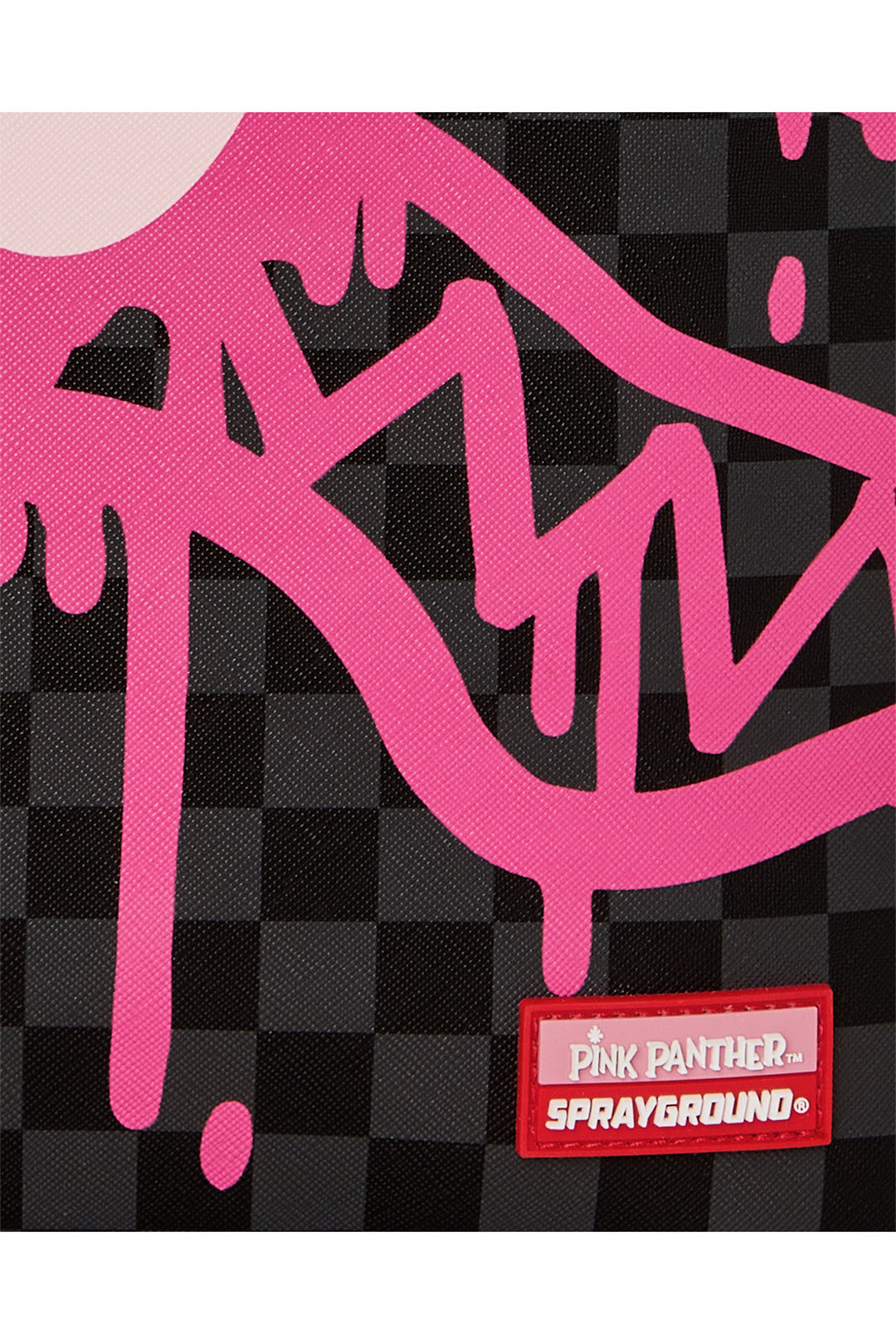 Sprayground Pink Panther Diamond Shark Backpack In Black Pink