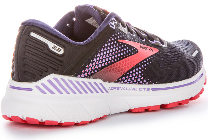 Brooks Adrenaline Gts in Schwarz Lila für Damen