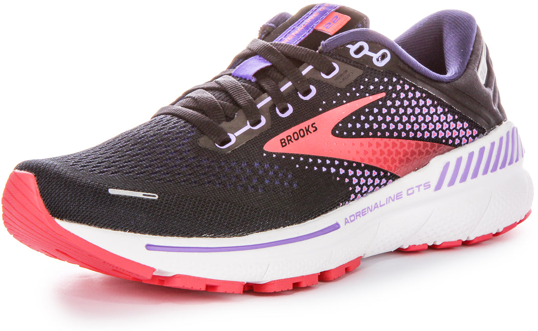 Brooks Adrenaline Gts in Schwarz Lila für Damen