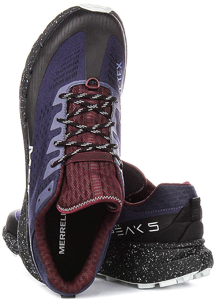 Merrell Agility Peak 5G In Black Purple For Men