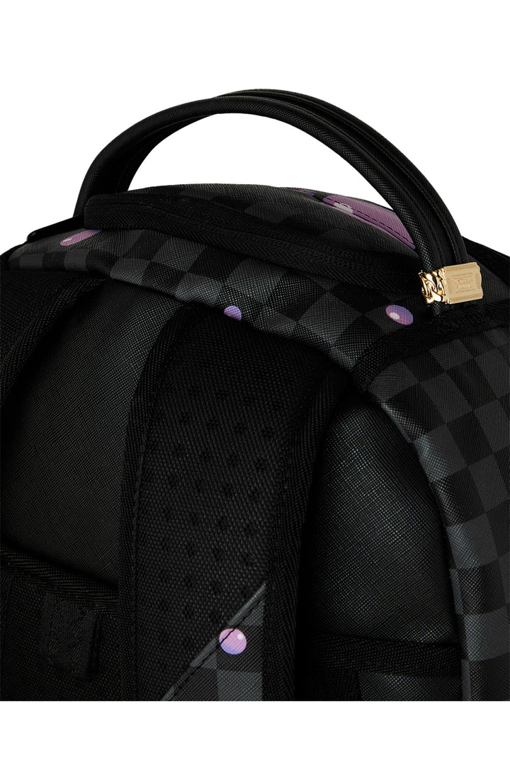 Sprayground Purple Slime Shark Backpack In Black Purple