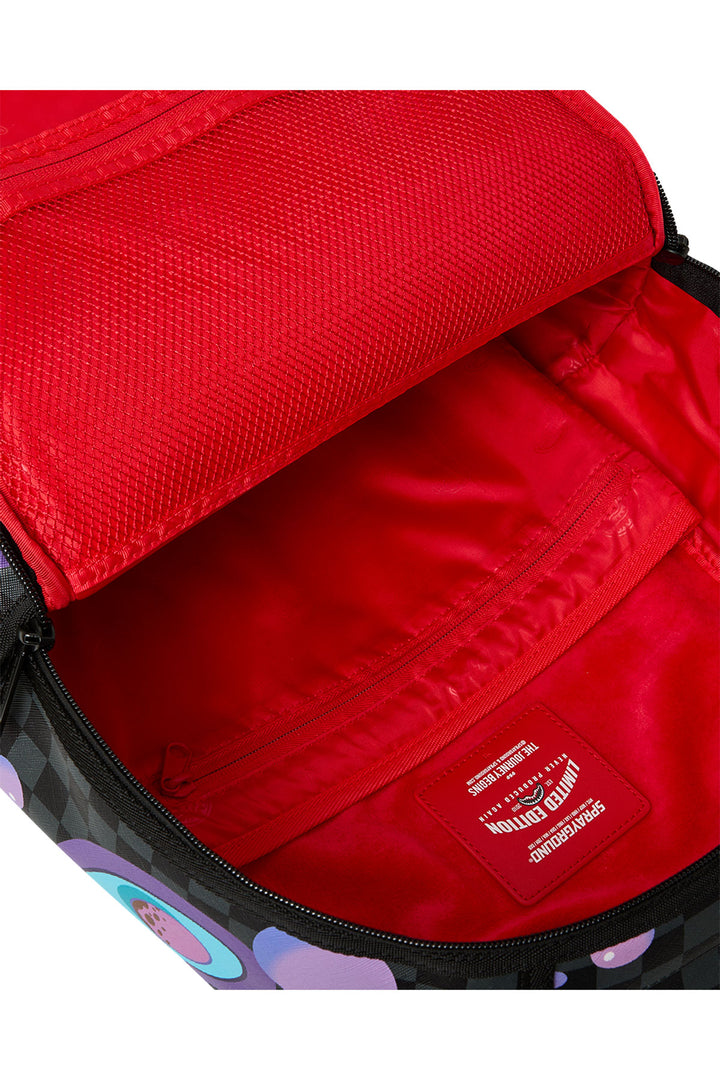 Sprayground Purple Slime Shark Backpack In Black Purple
