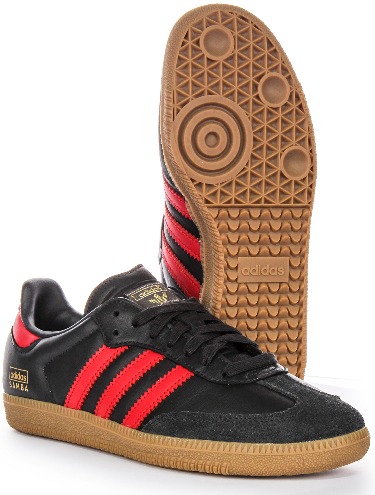 Black and orange adidas samba online