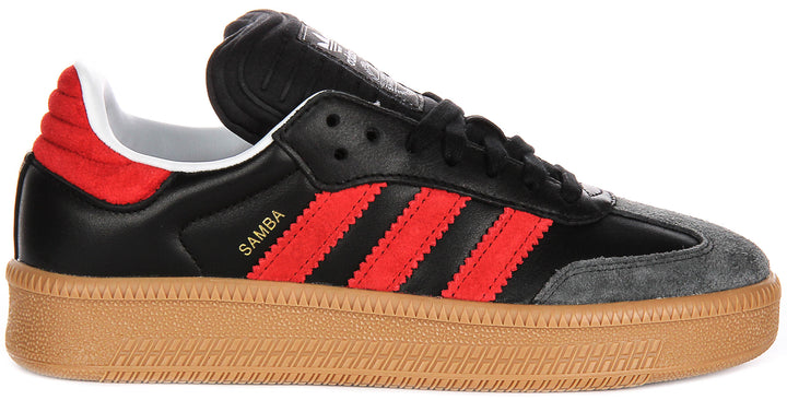 Adidas Samba XLG J In Black Red For Youth