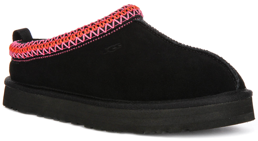 Ugg Australia K Tazz In Black Red For Junior