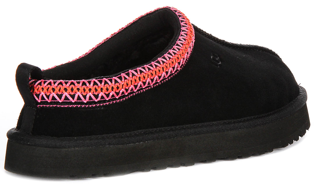 Ugg Australia K Tazz In Black Red For Junior