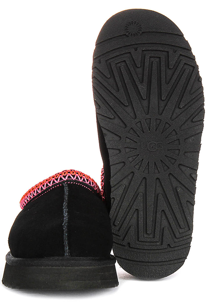 Ugg Australia K Tazz In Black Red For Junior