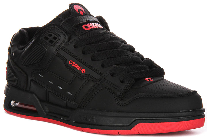 Osiris Peril In Black Red For Men