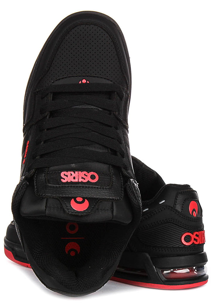 Osiris Peril In Black Red For Men