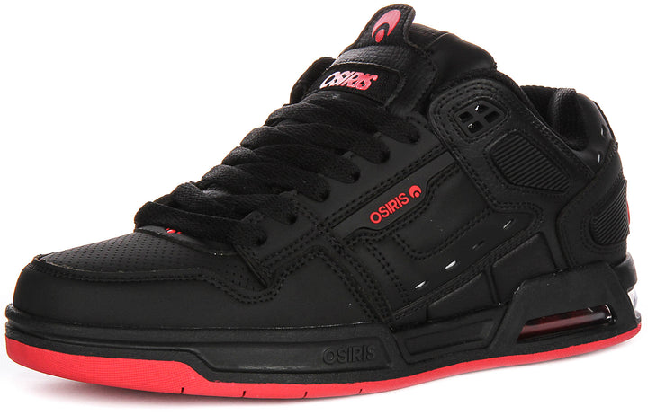 Osiris Peril In Black Red For Men