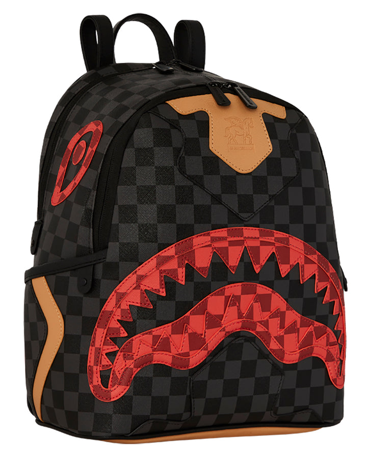 Sprayground Evil Genius Savage In Black Red Backpack