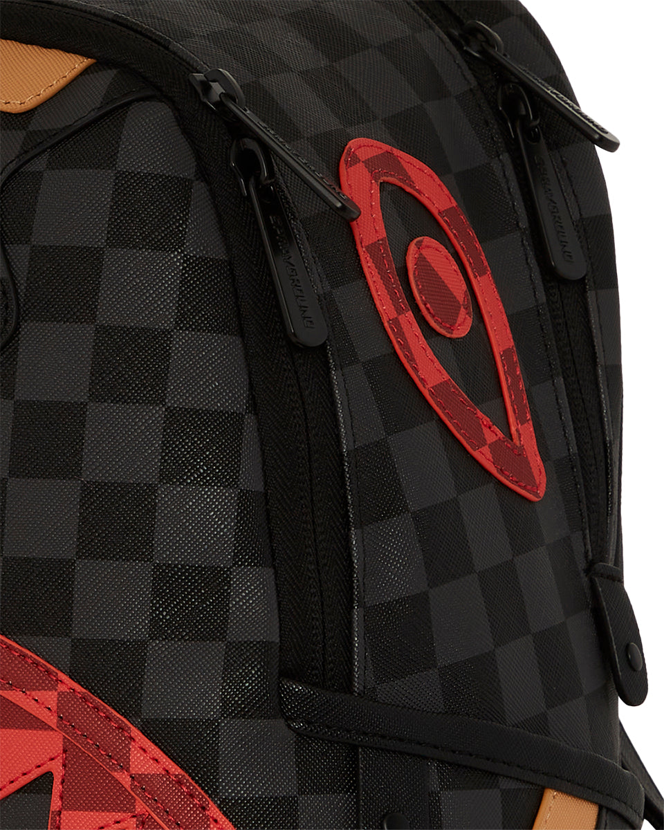 Sprayground Evil Genuis Triple Decker Savage In Black Red | Bag