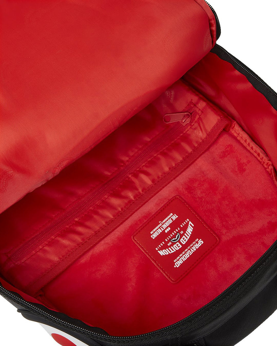 Red Teeth Backpack Sprayground Rubber Teeth Shark In Black Red | Backpack – 4feetshoes