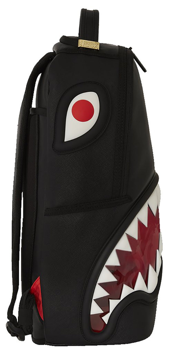 Sprayground Rubber Teeth Shark In Black Red | Backpack – 4feetshoes