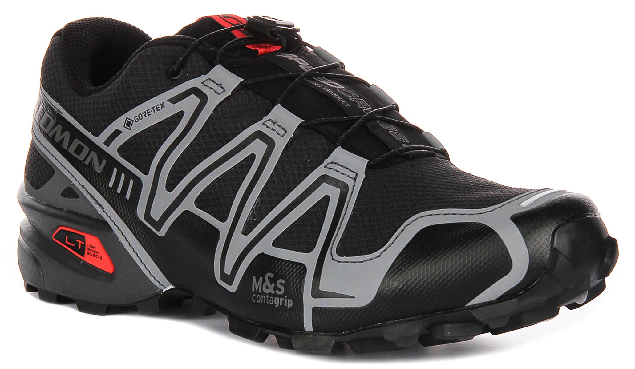 Salomon Speedcross 3 Gortex In Black Red | Hiker Trainers