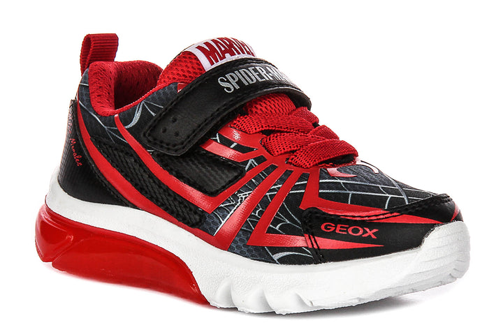 Geox J Ciberdrone A In Black Red Spiderman For Infants