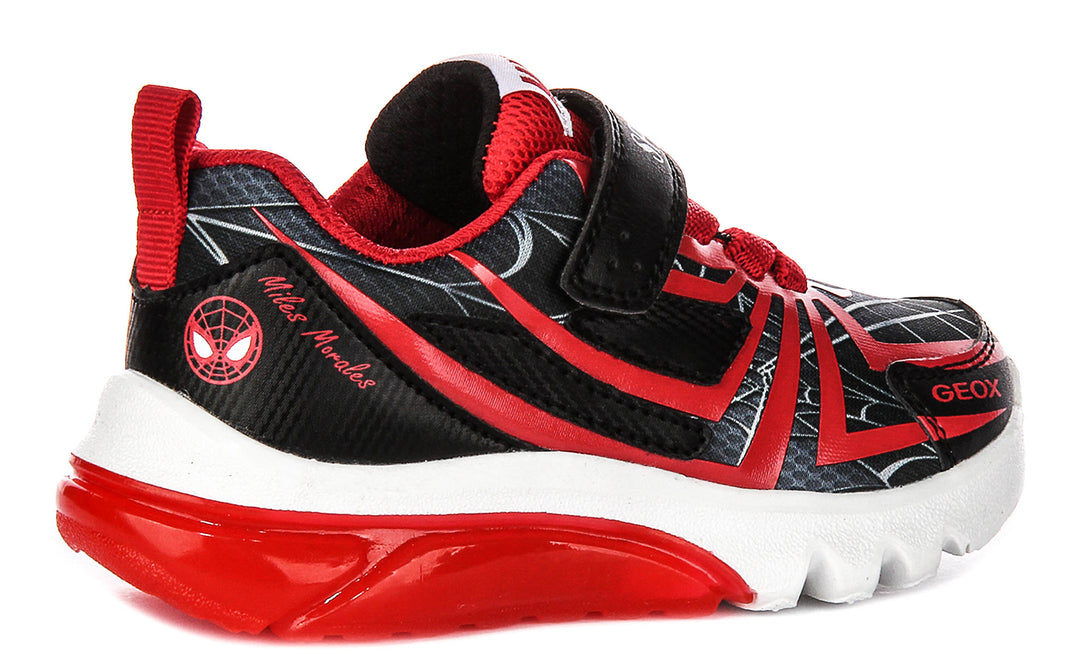 Geox J Ciberdrone A In Black Red Spiderman For Infants