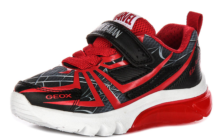 Geox J Ciberdrone A In Black Red Spiderman For Infants