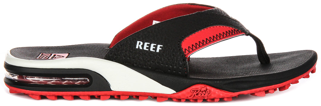 Reef Fanning Pregame In Black Red For Men