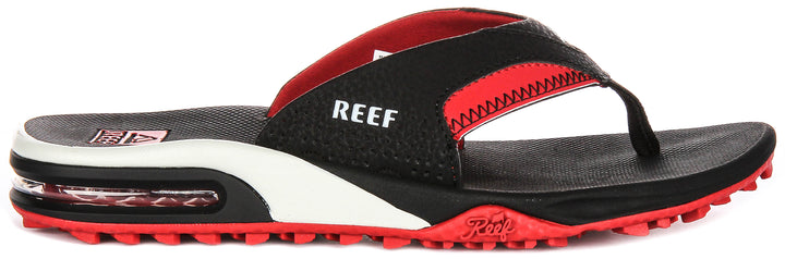 Reef Fanning Pregame In Black Red For Men