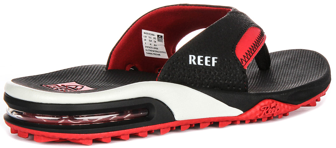 Reef Fanning Pregame In Black Red For Men
