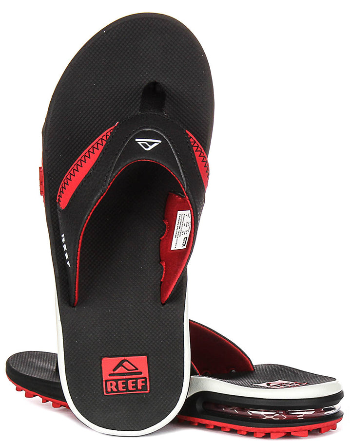 Reef Fanning Pregame In Black Red For Men