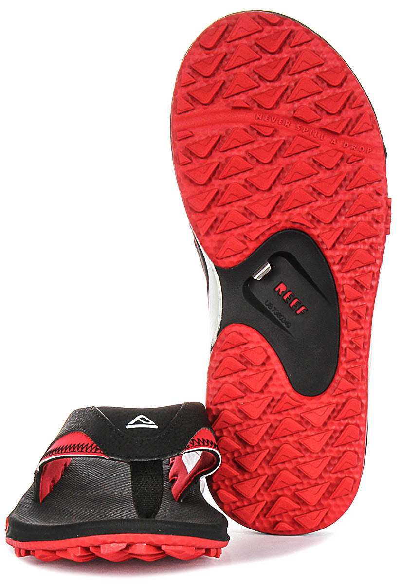 Reef Fanning Pregame In Black Red For Men