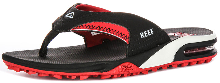 Reef Fanning Pregame In Black Red For Men
