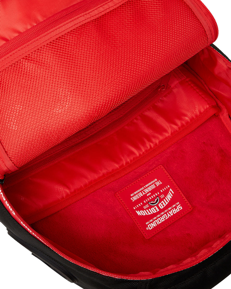 Sprayground The Hero DLXR Backpack In Black Red