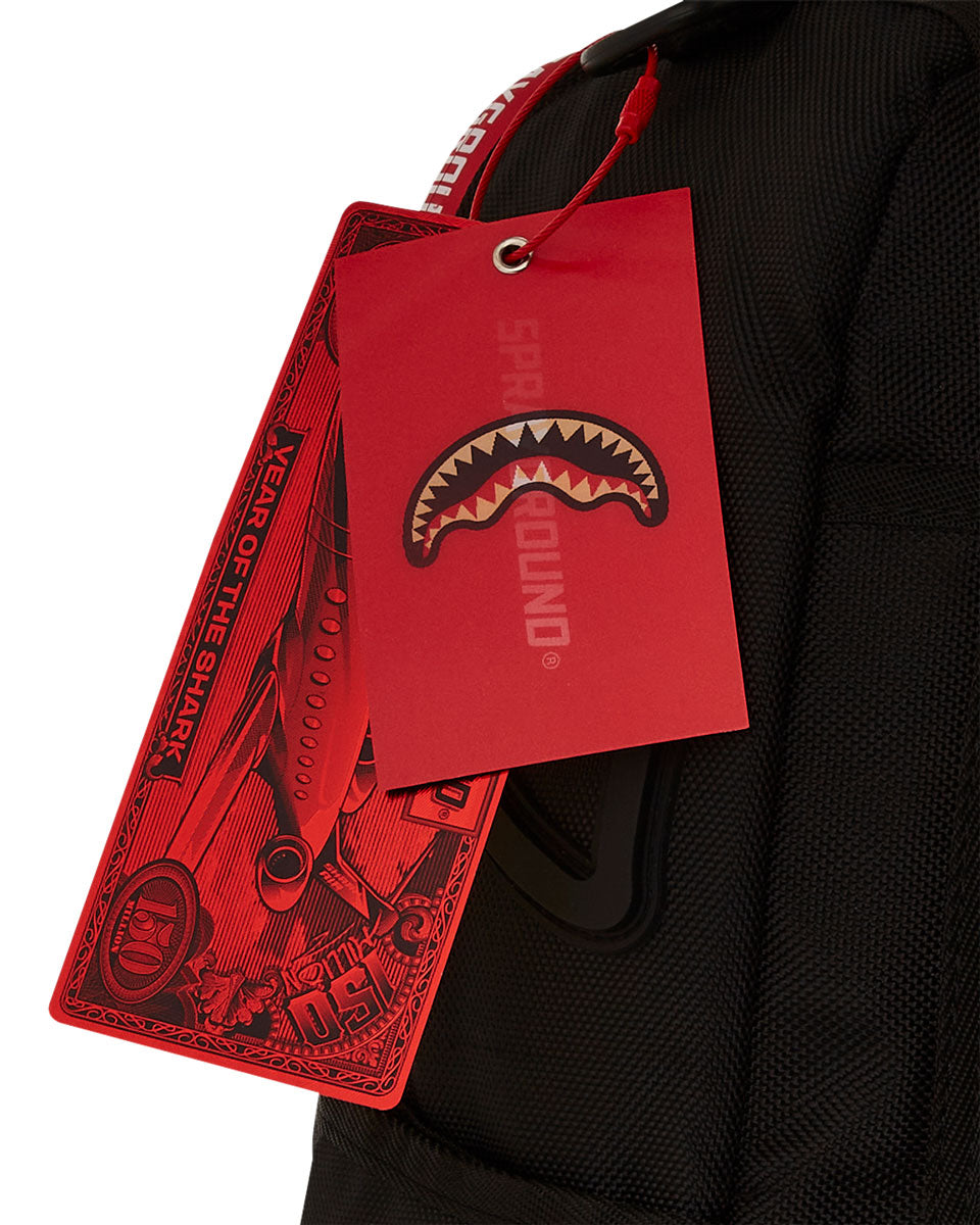 Sprayground The Hero DLXR Backpack In Black Red