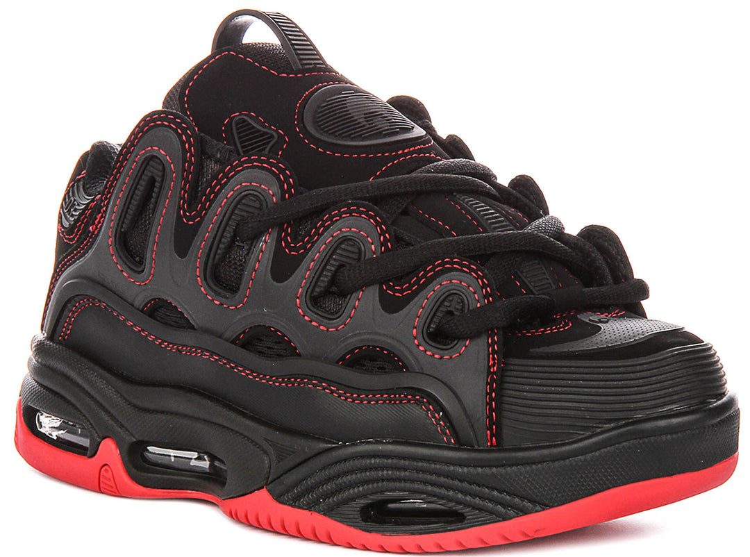 Osiris D3 2001 In Black Red For Women