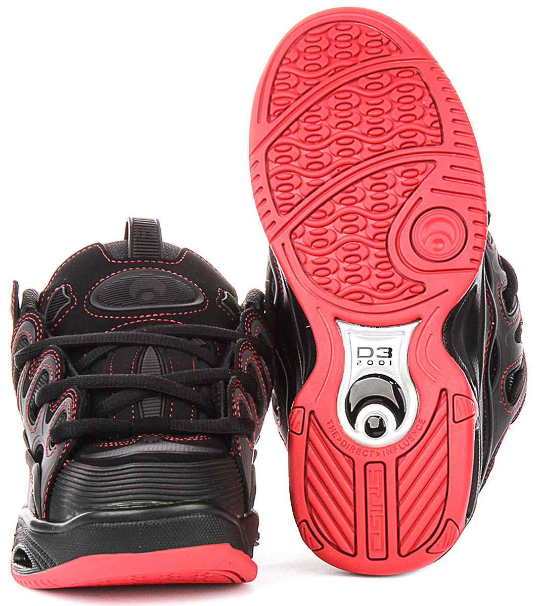 Osiris D3 2001 In Black Red For Women