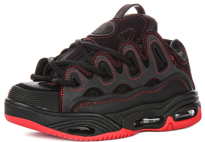 Osiris D3 2001 In Black Red For Women