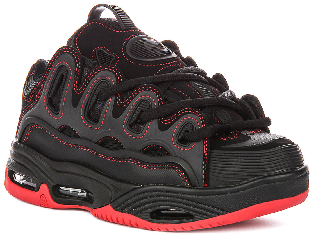 Osiris D3 2001 In Black Red For Men