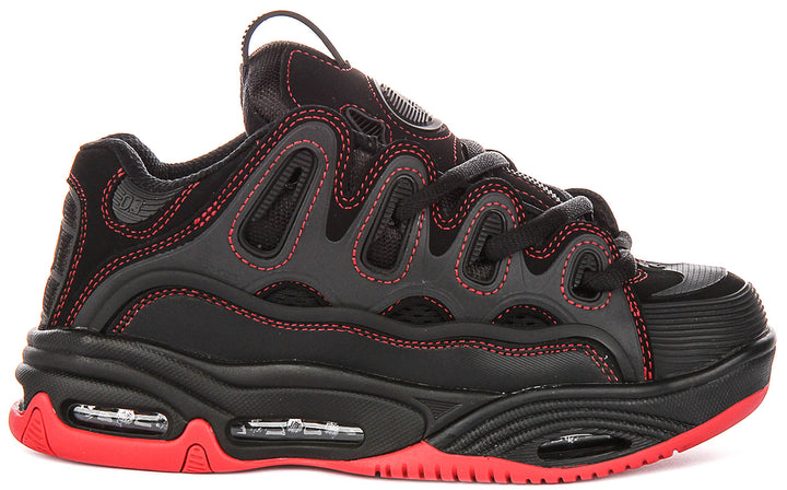 Osiris D3 2001 In Black Red For Men
