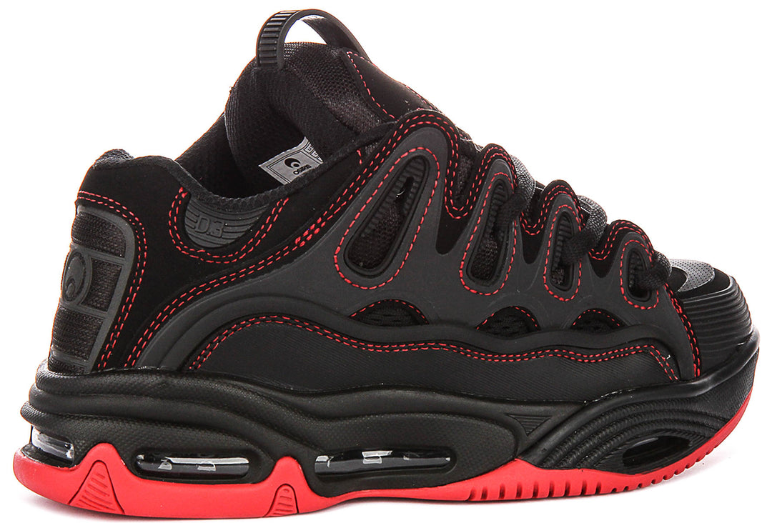 Osiris D3 2001 In Black Red For Men