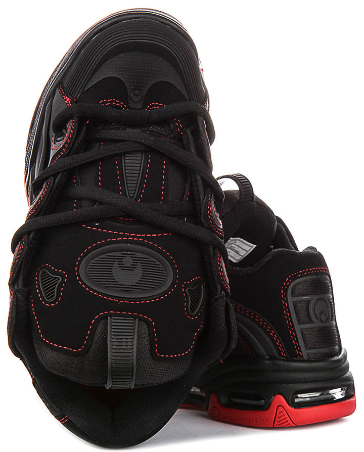 Osiris D3 2001 In Black Red For Men