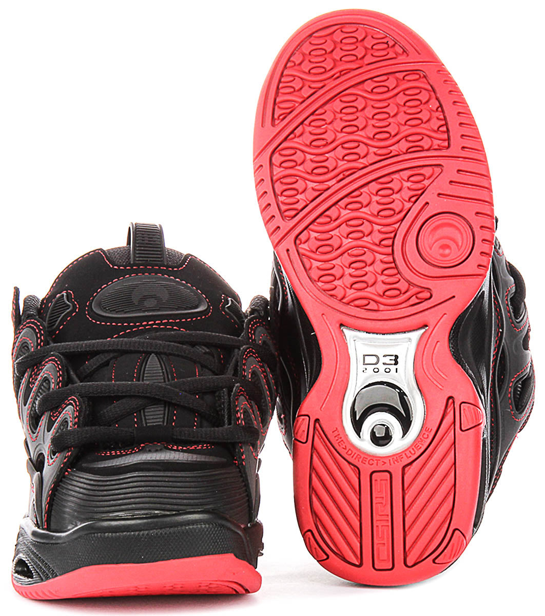 Osiris D3 2001 In Black Red For Men
