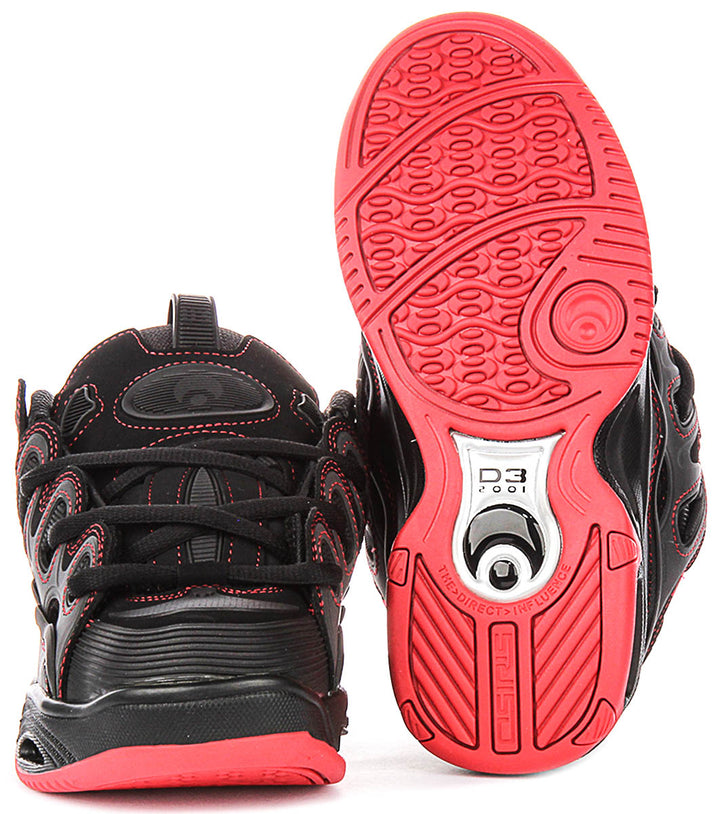 Osiris D3 2001 In Black Red For Men