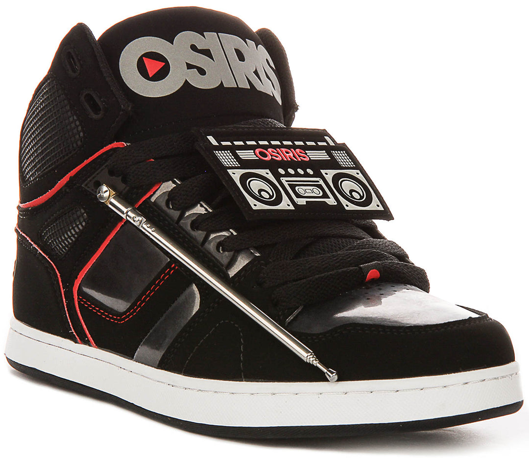 Osiris Nyc 83 Clk In Black Red For Men